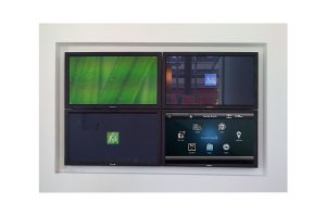 Screen at Vancouver Olympic Village Presentation Center, by Norocom with Control4